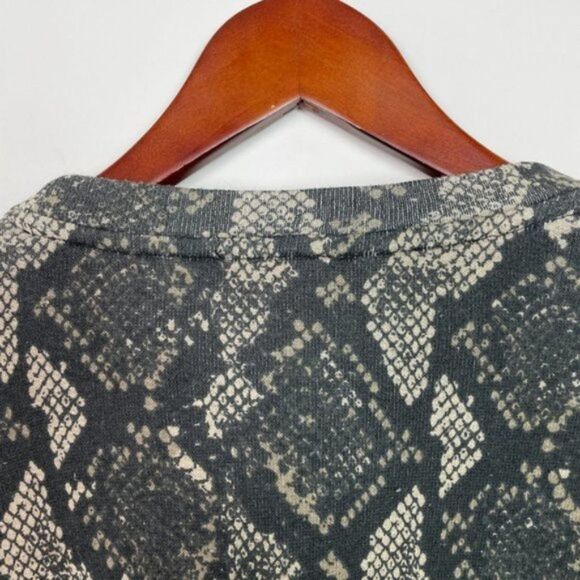 Show Me Your MuMu Boyfriend Oversized Cotton Long Sleeve Sweatshirt Ziggy Python - Picture 9 of 12